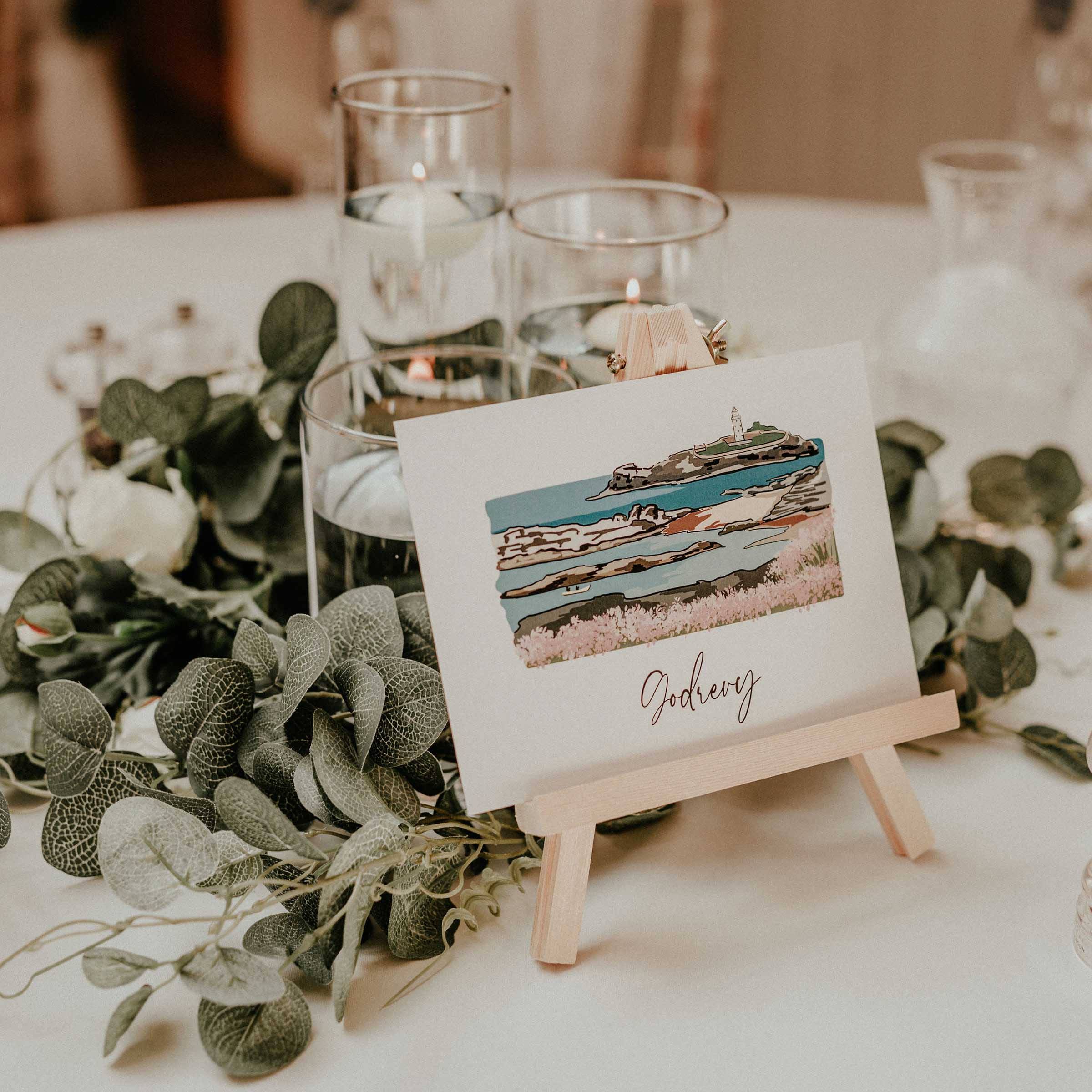 St Michaels Wedding Table Setting